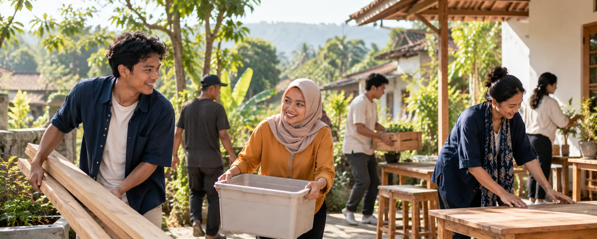 Tumbuh di komunitas